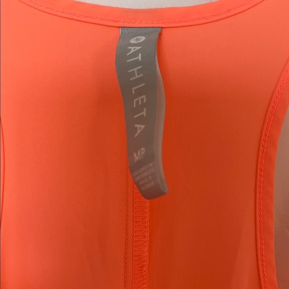 Athleta Presidio Sleeveless Dress Lightweight Coral Women's Medium Petite - Picture 4 of 5